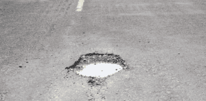 Pothole In Road